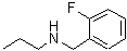 结构式 CAS# 62924-67-8, N-(2-氟苄基)-1-丙胺