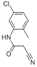 structure of CAS# 63034-97-9, N-(5-Chloro-2-Methylphenyl)-2-Cyanoacetamide;N-(5-Chloro-2-Methyl-Phenyl)-2-Cyano-Acetamide;N-(5-Chloro-2-Methyl-Phenyl)-2-Cyano-Ethanamide;Zinc00378386