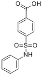 结构式 CAS# 6314-72-3, 4-苯基氨基磺酰基-苯甲酸