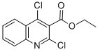 structure of CAS# 6315-94-2, 2,4-Dichloro-Quinoline-3-Carboxylic Acid Ethyl Ester;2,4-Dichloro-3-Quinolinecarboxylic Acid Ethyl Ester;2,4-Dichloroquinoline-3-Carboxylic Acid Ethyl Ester;Oprea1_683131