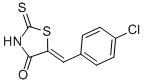 structure of CAS# 6318-37-2, 5-[1-(4-Chloro-Phenyl)-Meth-(Z)-Ylidene]-2-Thioxo-Thiazolidin-4-One;(5Z)-5-[(4-Chlorophenyl)Methylidene]-2-Sulfanylidene-1,3-Thiazolidin-4-One;5-[(4-Chlorophenyl)Methylene]-2-Thioxo-Thiazolidin-4-One;(5Z)-5-[(4-Chlorophenyl)Methylene]-2-Thioxo-Thiazolidin-4-One