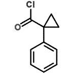 结构式 CAS# 63201-02-5, 1-苯基环丙烷羰基氯化物