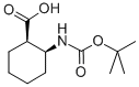 结构式 CAS# 63216-49-9, 顺式-2-(叔丁氧羰基-氨基)-环己烷羧酸
