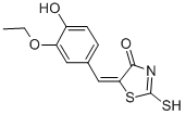structure of CAS# 6322-57-2, 5-(3-Ethoxy-4-hydroxy-benzylidene)-2-thioxo-thiazolidin-4-one;(5Z)-5-[(3-Ethoxy-4-Hydroxyphenyl)Methylidene]-2-Sulfanylidene-1,3-Thiazolidin-4-One;5-[(3-Ethoxy-4-Hydroxy-Phenyl)Methylene]-2-Thioxo-Thiazolidin-4-One;(5Z)-5-[(3-Ethoxy-4-Hydroxy-Phenyl)Methylene]-2-Thioxo-Thiazolidin-4-One