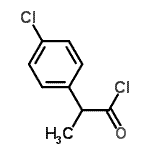 结构式 CAS# 63327-24-2, 2-(4-氯苯基)丙酰氯