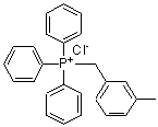 结构式 CAS# 63368-37-6, (3-甲基苄基)(三苯基)鏻氯化物