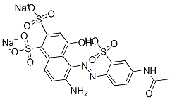 CAS 登录号：6360-07-2， 5-((4-乙酰氨基-2-磺基苯基)偶氮)-6-氨基-4-羟基萘-2-二磺酸二钠盐