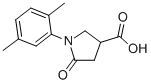 结构式 CAS# 63674-68-0, 1-(2,5-二甲基苯基)-5-氧代吡咯烷-3-羧酸