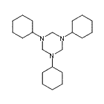 CAS 登录号：63834-75-3， 1,3,5-三环己基-1,3,5-三嗪烷