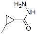 structure of CAS# 63884-38-8, 2-Methylcyclopropanecarbohydrazide;2-Methyl-1-Cyclopropanecarbohydrazide;Hydrazine, N-((2-Methylcyclopropyl)Carbonyl)-;Ketone, 2-Methylcyclopropyl Hydrazino