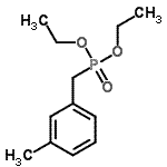 structure of CAS# 63909-50-2, Diethyl (3-methylbenzyl)phosphonate;(3-METHYLBENZYL)PHOSPHONIC ACID DIETHYL ESTER;1-(diethoxyphosphorylmethyl)-3-methyl-benzene