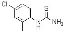 结构式 CAS# 63980-71-2, N-(4-氯-2-甲基苯基)-硫脲