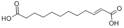 structure of CAS# 6402-36-4, Traumatic Acid;Dodec-2-Enedioic Acid;2E-Dodecenedioic Acid;Lmfa01170002