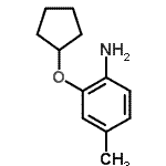 structure of CAS# 640767-85-7, 2-(Cyclopentyloxy)-4-methylaniline;2-(cyclopentyloxy)-4-methylaniline