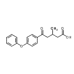 结构式 CAS# 64157-56-8, 3-甲基-5-氧代-5-(4-苯氧基苯基)戊酸