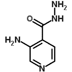 结构式 CAS# 64189-08-8, 3-氨基异烟酰肼