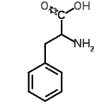 structure of CAS# 64193-00-6, (<sup>13</sup>C)Phenylalanine;DL-Phenylalanine-1-13C;L-Phenylalanine-1-13C;489085_ALDRICH