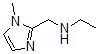 structure of CAS# 642075-18-1, N-Ethyl-1-Methyl-1H-Imidazole-2-Methanamine;N-[(1-Methyl-1H-Imidazol-2-Yl)Methyl]Ethanamine(SALTDATA: FREE);N-[(1-Methyl-1H-Imidazol-2-Yl)Methyl]Ethanamine Dihydrochloride;1H-Imidazole-2-Methanamine,N-Ethyl-1-Methyl-(9CI)