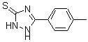 structure of CAS# 64310-34-5, 1,2-Dihydro-5-(4-Methylphenyl)-3H-1,2,4-Triazole-3-Thione;Zinc00198001;Zinc00058271;Sbb000300