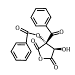 结构式 CAS# 64339-95-3, [(3S,4R)-3-苯甲酰基-4-羟基-2,5-二氧代-四氢呋喃-3-基]苯甲酸酯