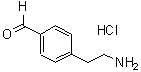 结构式 CAS# 64353-37-3, 4-(2-氨基乙基)-苯甲醛盐酸盐(1:1)