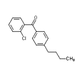 结构式 CAS# 64357-55-7, (4-丁基苯基)(2-氯苯基)甲酮
