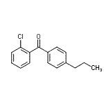 structure of CAS# 64358-07-2, (2-Chlorophenyl)(4-propylphenyl)methanone