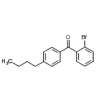 structure of CAS# 64358-17-4, (2-Bromophenyl)(4-butylphenyl)methanone;2-Bromo-4'-n-Butylbenzophenone