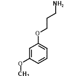 结构式 CAS# 6451-26-9, 3-(3-甲氧基苯氧基)-1-丙胺