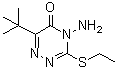 structure of CAS# 64529-56-2, 4-Amino-6-(1,1-Dimethylethyl)-3-(Ethylthio)-1,2,4-Triazin-5(4H)-One;4-Amino-6-Tert-Butyl-3-(Ethylthio)-1,2,4-Triazin-5-One;1,2,4-Triazin-5(4H)One, 4-Amino-6-(1,1-Dimethylethyl)-3-(Ethylthio)-;4-Amino-6-(1,1-Dimethylethyl)-3-(Ethylthio)-1,2,4-Triazin-5(4H)-One