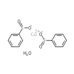 结构式 CAS# 64586-62-5, 铜(2+)苯亚磺酸盐水合物(1:2:1)