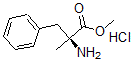 structure of CAS# 64665-60-7, alpha-Methyl-Phenylalanine Methyl Ester Hydrochloride (1:1);(+/-)-METHYL 2-AMINO-2-METHYL-3-PHENYLPROPIONATE HYDROCHLORIDE;ALPHA-METHYL-DL-PHENYLALANINE METHYL ESTER HYDROCHLORIDE;Α-Methyl-Dl-Phenylalanine Methyl Ester Hydrochloride
