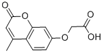 结构式 CAS# 64700-15-8, 7-(羧基甲氧基)-4-甲基香豆素