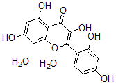 结构式 CAS# 6472-38-4, 2-(2,4-二羟基苯基)-3,5,7-三羟基-4H-1-苯并吡喃-4-酮水合物(1:2)