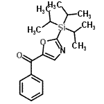 结构式 CAS# 648929-24-2, 苯基[2-(三异丙基硅烷基)-1,3-恶唑-5-基]甲酮