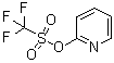 结构式 CAS# 65007-00-3, 2-吡啶基三氟甲烷磺酸酯