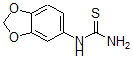 结构式 CAS# 65069-55-8, N-1,3-苯并二氧戊环-5-基-硫脲