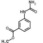 结构式 CAS# 65081-75-6, 甲基3-(氨基甲酰氨基)苯甲酸酯
