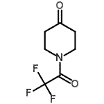 结构式 CAS# 65220-86-2, 1-(三氟乙酰基)-4-哌啶酮