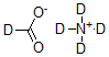 结构式 CAS# 65387-23-7, 甲-D 酸-D, 铵-D3 盐