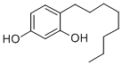结构式 CAS# 6565-70-4, 4-辛基苯-1,3-二醇