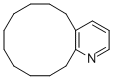 structure of CAS# 6571-43-3, 2,3-Cyclododecenopyridine;5,6,7,8,9,10,11,12,13,14-Decahydrocyclododeca(B)Pyridine;Zinc02141030