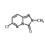 structure of CAS# 65866-54-8, 6-Chloro-2-methyl[1,2,4]triazolo[4,3-b]pyridazin-3(2H)-one;6-Chloro-2-methyl[1,2,4]triazolo[4,3-b]pyridazin-3(2H)-one;6-Chloro-2-methyl-[1,2,4]triazolo[4,3-b]pyridazin-3(2H)-one;6-chloro-<wbr>2-methyl-<wbr>4-hydro-1<wbr>,2,4-tria<wbr>zolino[4,<wbr>3-e]pyrid<wbr>azin-3-one