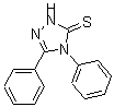 structure of CAS# 6596-82-3, 2,4-Dihydro-4,5-Diphenyl-3H-1,2,4-Triazole-3-Thione;Oprea1_819527;Zinc00239009;Cbmicro_038630