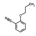 structure of CAS# 6609-58-1, 2-Propoxybenzonitrile;2-propoxybenzenecarbonitrile;MFCD00270128;ZINC02562434