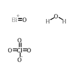 structure of CAS# 66172-93-8, Oxobismuthanylium perchlorate hydrate (1:1:1);bismuth(III) oxide perchlorate monohydrate;Oxobismutanyliumperchlorathydrat (1:1:1);Oxobismuthanylium perchlorate hydrate (1:1:1)