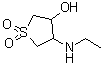 structure of CAS# 66335-84-0, 4-(Ethylamino)tetrahydro-3-thiopheneol 1,1-dioxide;4-(ethylamino)-3-hydroxythiolane-1,1-dione;4-Ethylamino-1,1-dioxo-tetrahydro-1λ*6*-thiophen-3-ol;BAS 10144806