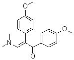 structure of CAS# 66521-59-3, 3-(Dimethylamino)-1,2-Bis(4-Methoxyphenyl)-2-Propen-1-One;3-Dimethylamino-1,2-Bis(4-Methoxyphenyl)Prop-2-En-1-One;4T-0351;Zinc00169275