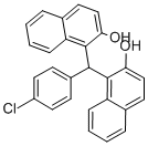 structure of CAS# 66595-77-5, 4-Chlorophenyl-Bis(2-Hydroxy-1-Naphthyl)Methane;1-[(4-Chlorophenyl)-(2-Hydroxy-1-Naphthyl)Methyl]Naphthalen-2-Ol;1-[(4-Chlorophenyl)-(2-Hydroxy-1-Naphthyl)Methyl]-2-Naphthalenol;1-[(4-Chlorophenyl)-(2-Hydroxy-1-Naphthyl)Methyl]-2-Naphthol