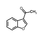 structure of CAS# 66611-15-2, 1-(1-Benzofuran-3-yl)ethanone;1-(benzofuran-3-yl)ethanone;3-Acetylbenzo[b]furan;MFCD06227442